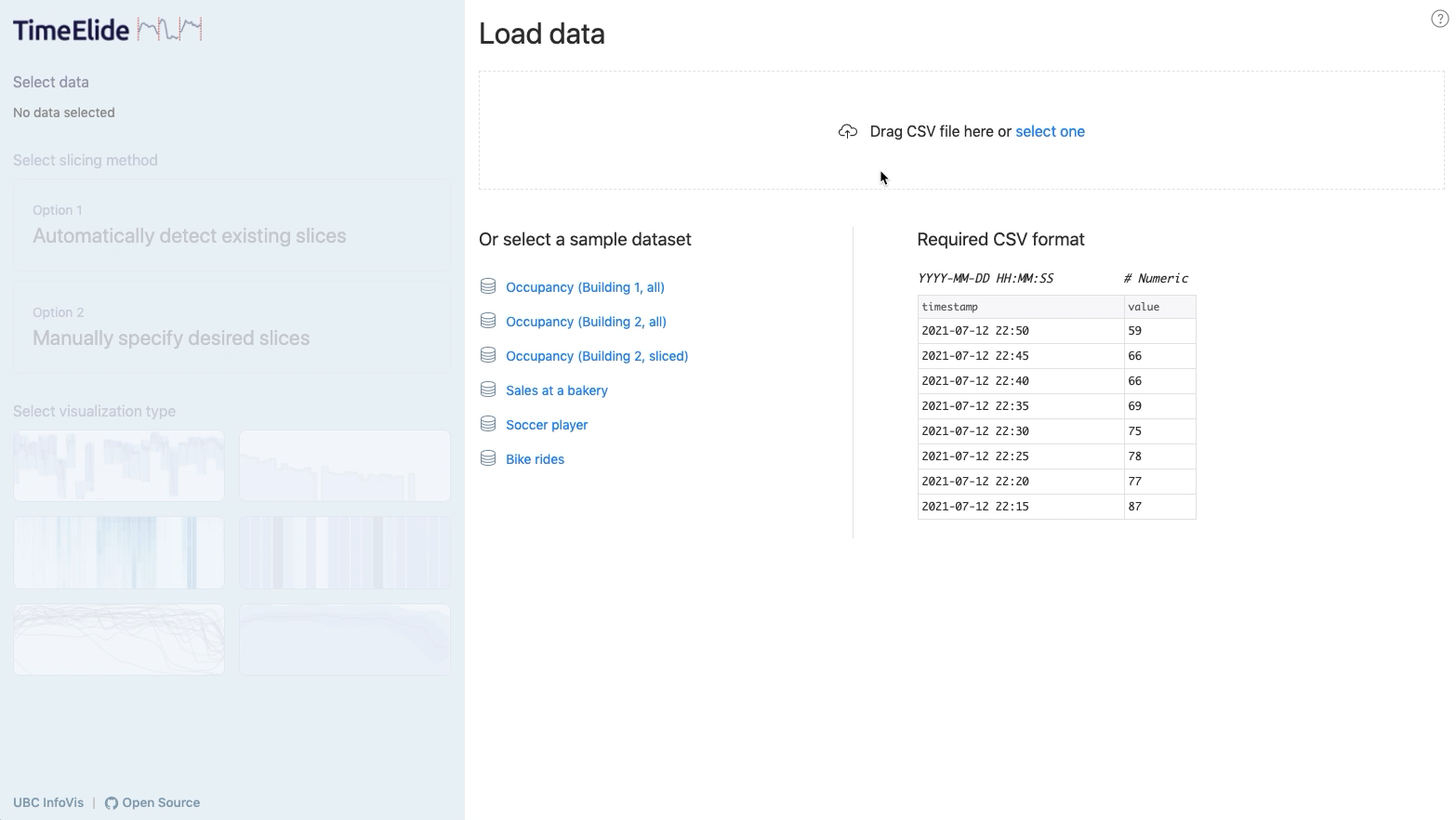 TimeElide - Data Sources